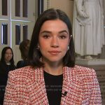 Julie’s red tweed blazer on NBC News Daily