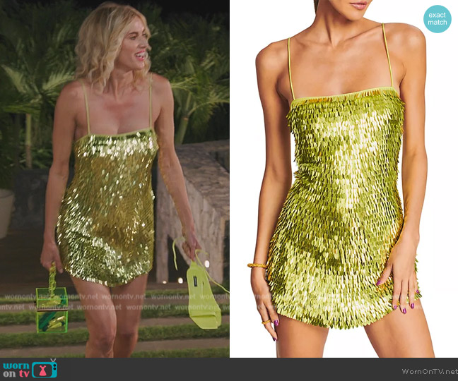 Retrofete Nara Dress worn by Kristen Taekman on The Real Housewives Ultimate Girls Trip