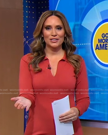 Rhiannon’s pink polo dress on Good Morning America