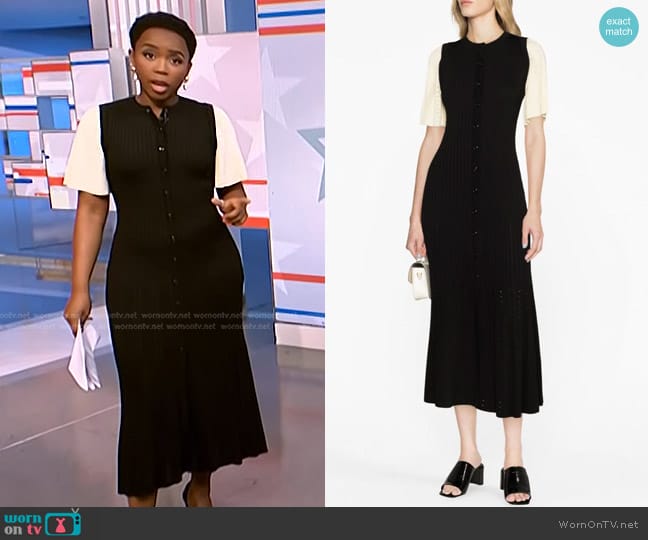 Sandro Midi Knit Dress worn by Zinhle Essamuah on NBC News Daily