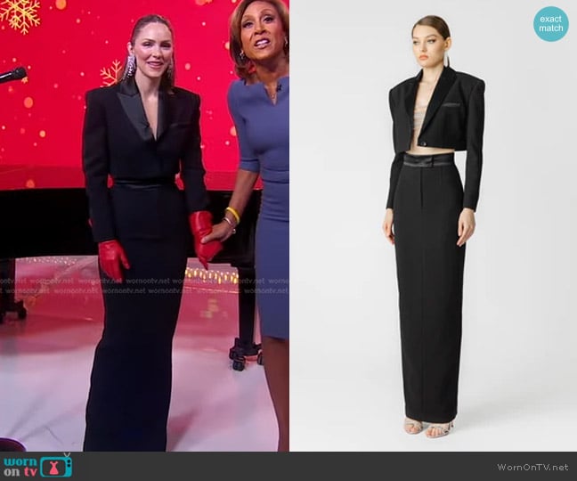 Sau Lee Indya Blazer worn by Katharine McPhee on Good Morning America