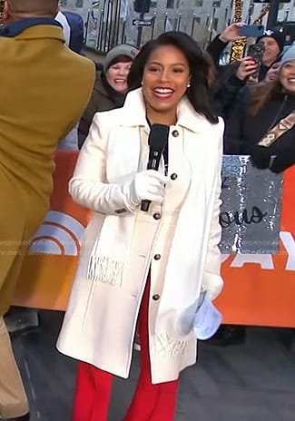 Sheinelle’s white coat on Today