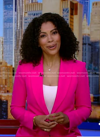 Shirleen’s pink blazer on Good Morning America