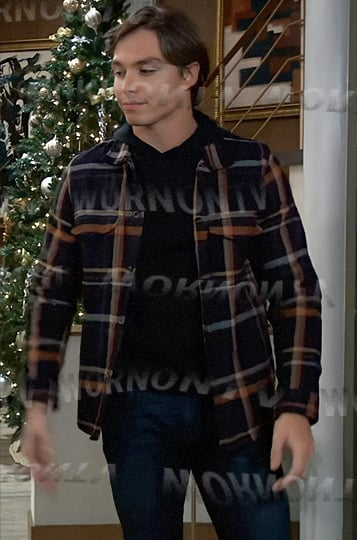 Spencer’s plaid shirt jacket on General Hospital