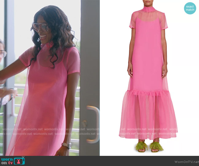 Staud Calluna Back Tie Gown worn by Kiki Barth (Kiki Barth) on The Real Housewives of Miami