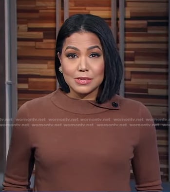 Stephanie’s brown sweater on Good Morning America