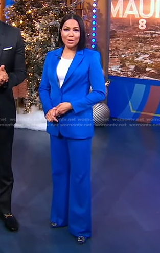 Stephanie’s blue blazer and pants on Good Morning America
