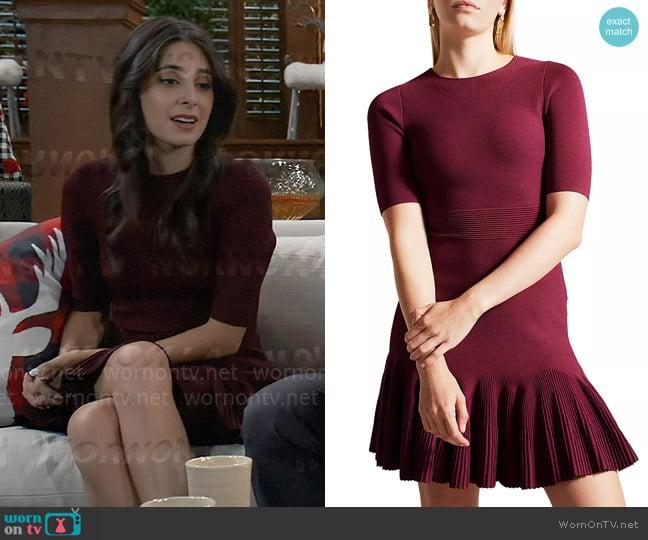 Ted Baker Josafee Dress worn by Molly Lansing-Davis (Kristen Vaganos) on General Hospital