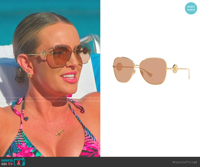Versace 60mm Butterfly Sunglasses worn by Whitney Rose on The Real Housewives of Salt Lake City