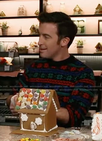 Will Ganss’ fair isle sweater on Good Morning America