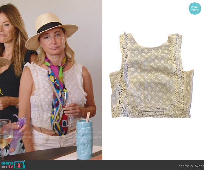 Zara Lace Top worn by Sonja Morgan on The Real Housewives Ultimate Girls Trip