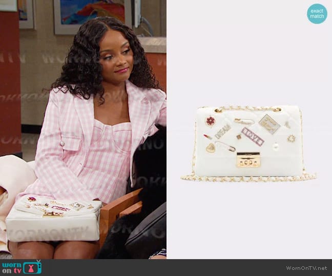 Aldo Glievia Bag worn by Chanel Dupree (Raven Bowens) on Days of our Lives