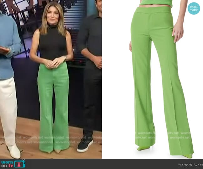 Alice + Olivia Livi Wide Leg Pants worn by Kit Hoover on Access Hollywood