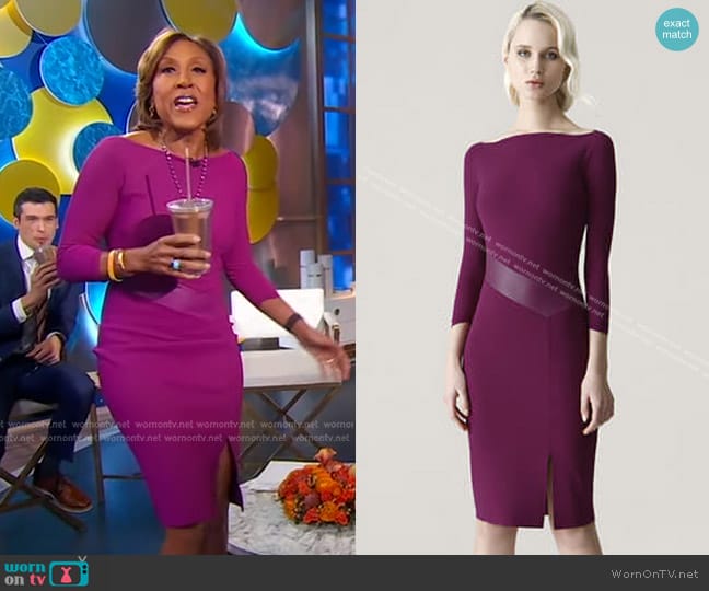 Chiara Boni La Petite Robe Alkestis Dress worn by Robin Roberts on Good Morning America