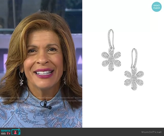 Daisy Drop Earrings Jennifer Miller worn by Hoda Kotb on Today