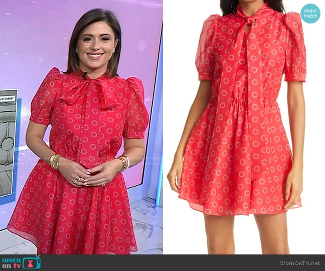 Ted Baker Dottyy Puff Sleeve Minidress worn by Chloe Melas on Today