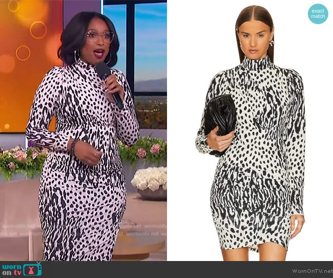 Essentiel Antwerp Espinossa Printed Dress worn by Jennifer Hudson on The Jennifer Hudson Show