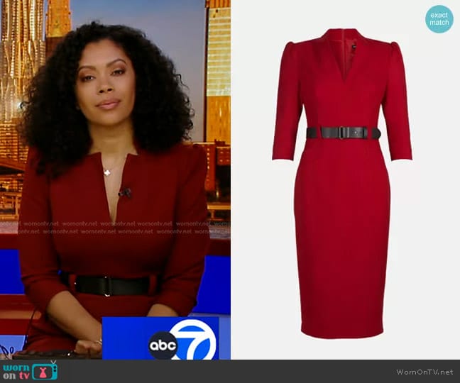 Karen Millen Forever Dress worn by Shirleen Allicot on Good Morning America