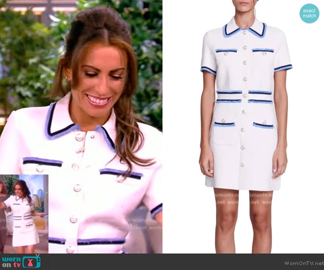 Maje Risal Tweed Minidress worn by Alyssa Farah Griffin on The View