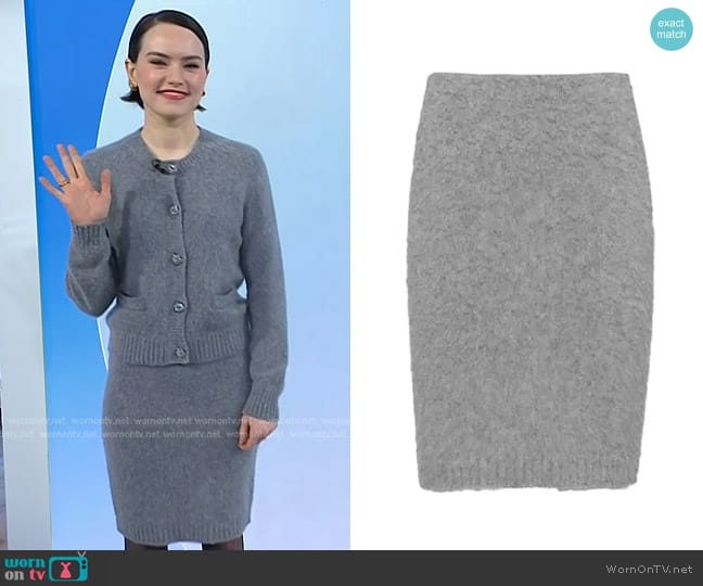 Prada Cashmere Skirt worn by Daisy Ridley on Today