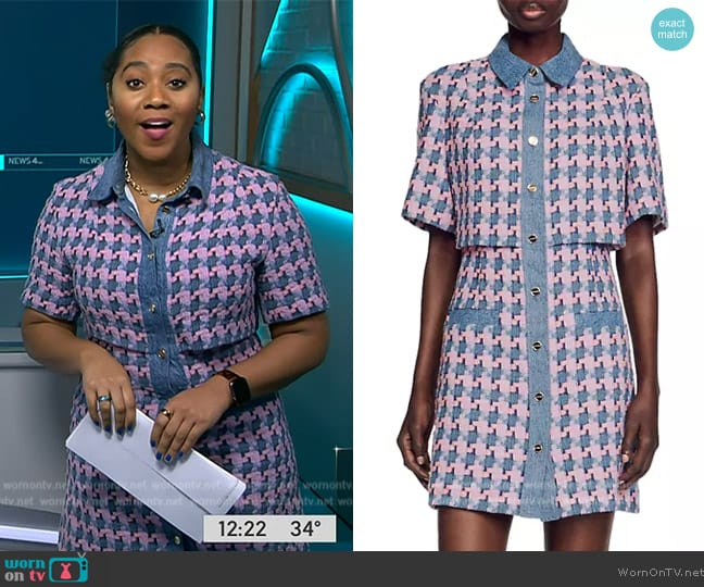 Sandro Amadora Dress worn by Kay Angrum on NBC News Daily