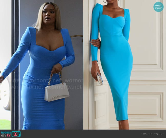 Alex Perry Lennon Dress worn by Fatima (Crystal Hayslett) on Tyler Perrys Sistas