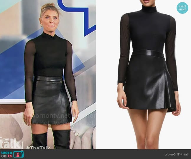 Alice + Olivia Chara Dress worn by Amanda Kloots on The Talk
