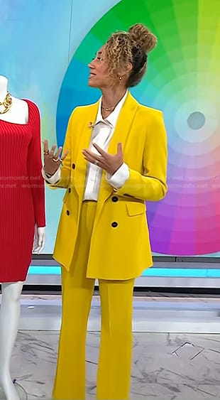 Ally’s yellow suit on Today