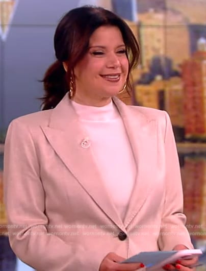 Ana’s beige blazer on The View