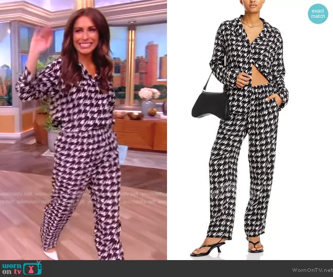 Anine Bing Aiden Shirt worn by Alyssa Farah Griffin on The View