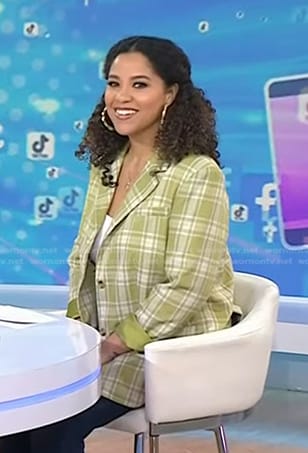 Arianna’s yellow plaid blazer on Today