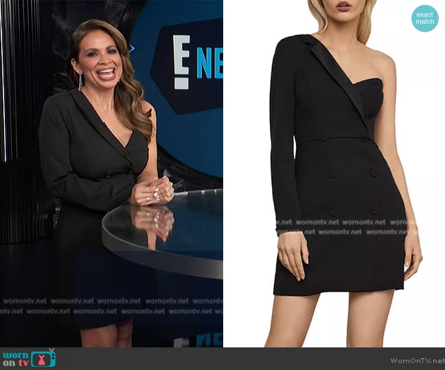 BCBGMAXAZRIA Asymmetric Blazer Dress worn by Carolina Bermudez on E! News