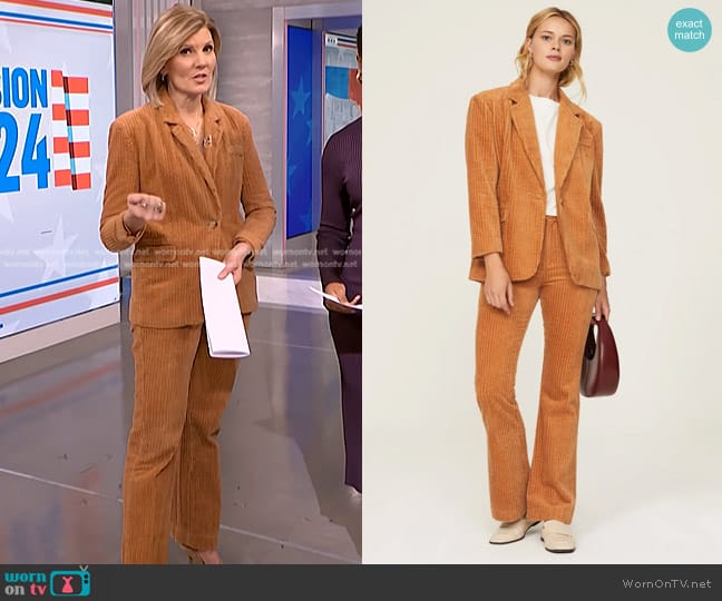 Blnak NYC Next Date Blazer worn by Kate Snow on NBC News Daily