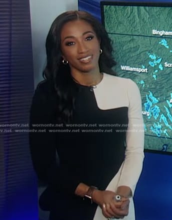 Brittany’s colorblock dress on Good Morning America