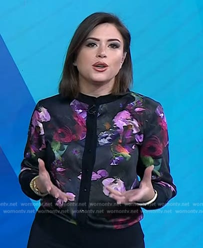 Chloe’s floral print jacket on Today