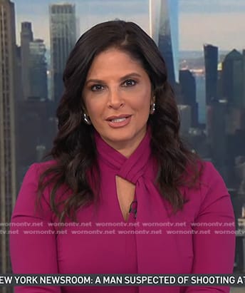 Darlene’s pink tie neck dress on Today