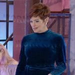 Diane’s blue velvet dress on General Hospital
