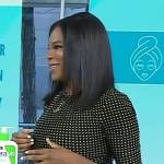 Dr Michelle Henry’s black dotted dress on Today