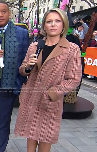 Dylan’s brown plaid coat on Today