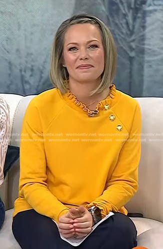 Dylan’s yellow ruffle trim top on Today