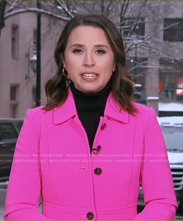 Elizabeth’s pink coat on Good Morning America