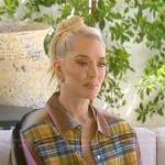 Erika’s plaid panel shirt on The Real Housewives of Beverly Hills