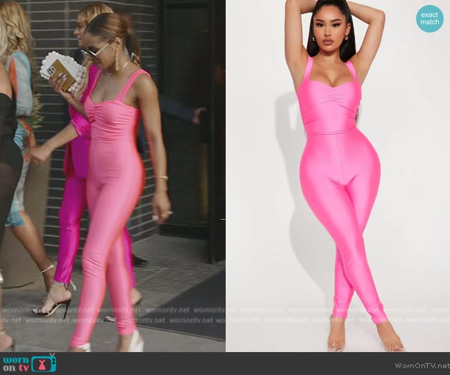 Fashion Nova Selena Jumpsuit worn by Candiace Dillard Bassett on The Real Housewives of Potomac