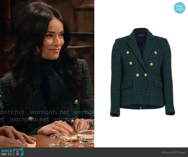 Generation Love Kaya Tweed Blazer worn by Julia Mariano (Abigail Spencer) on Extended Family