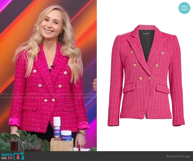 Generation Love Alexa Double Breasted Boucle Blazer worn by Dr. Whitney Bowe on Good Morning America