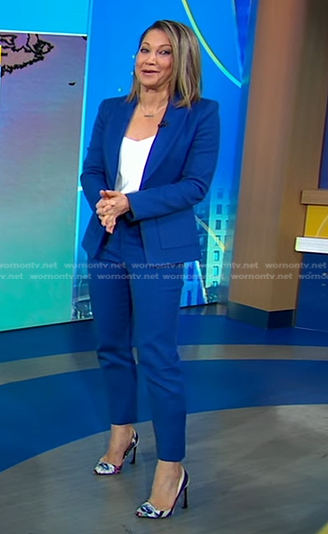 Ginger’s blue suit on Good Morning America