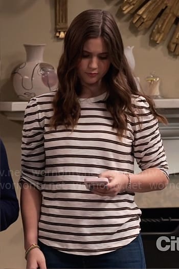 Grace’s striped tee on Extended Family