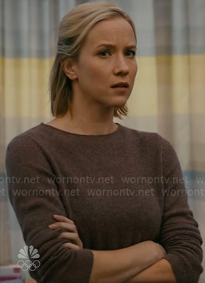 Hannah’s mauve sweater on Chicago Med
