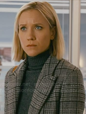 Hannah’s plaid coat on Chicago Med