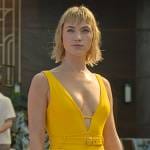 Imogene’s yellow swimsuit on Death and Other Details
